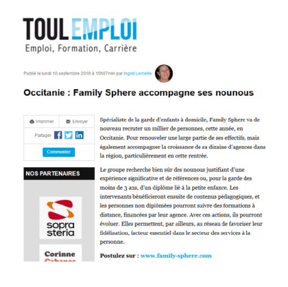 Occitanie : Family Sphere accompagne ses nounous